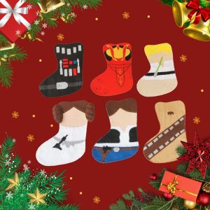 Botas navideñas personalizadas